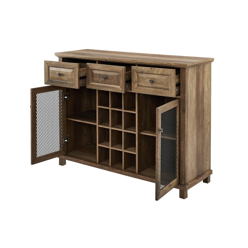 Reclaimed Barnwood Eugene 47.64'' Wide 3 Drawer Server
