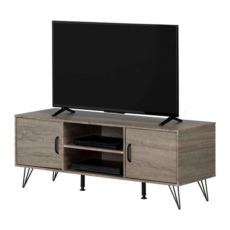 TV Stand for TVs up to 50"Open and Closed Spaces to Organize, Display, or Even Hide All your Audio-Video Entertainment Accessories