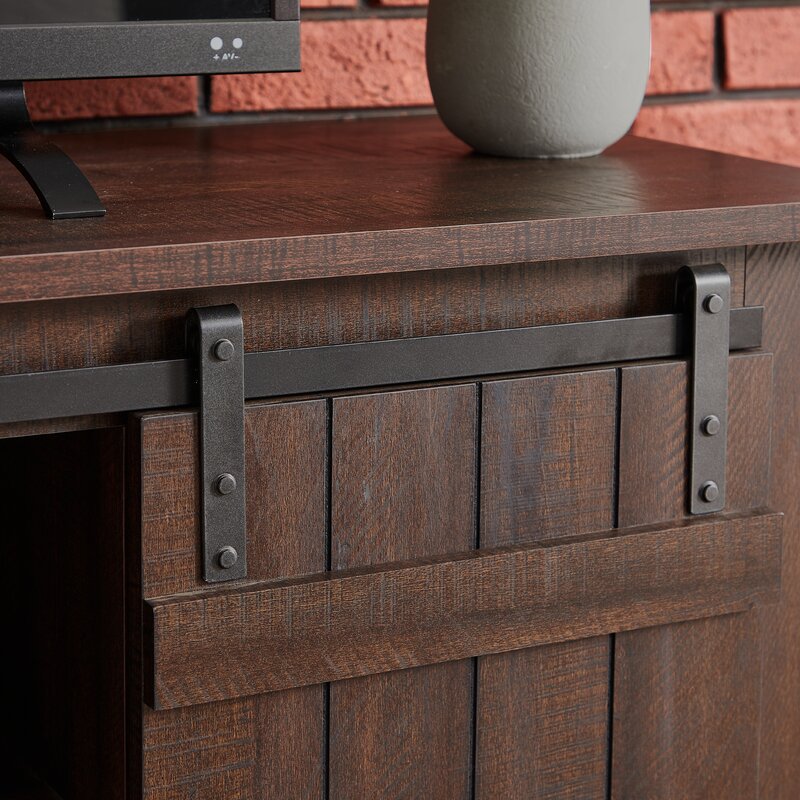 Dark Walnut Evelynn TV Stand for TVs up to 60" Brings Style and Ample Storage