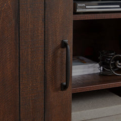 TV Stand for TVs up to 60" Brings Style and Ample Storage To Any Living Space Six Adjustable Shelves