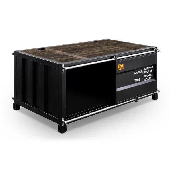 Everard 4 Legs Coffee Table with Storage Plenty of Storage Space