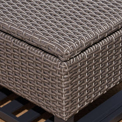 Wicker Storage Bench Perfect Poolside or Any Other Outdoor Area that Would Benefit from A Bit of Extra Storage