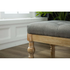 Gray Upholstered Bench Clean-Lined Bench Brings A Bit of On-Trend Appeal As it Provides A Spot to Sit