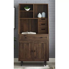 Dark Walnut Fairlin 30'' Wide 4 Drawer Storage Cabinet Indoor Design