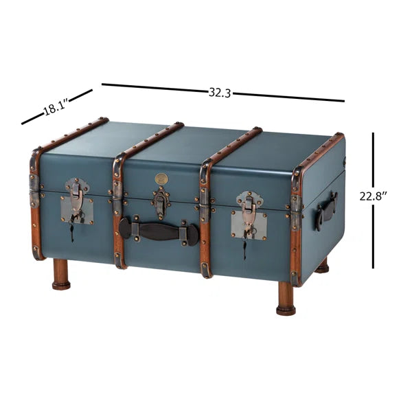 Felita Solid Wood Coffee Table with Storage Perfect for Living Room