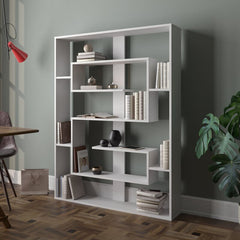 White Fembra 61.4'' H x 47.2'' W Geometric Bookcase