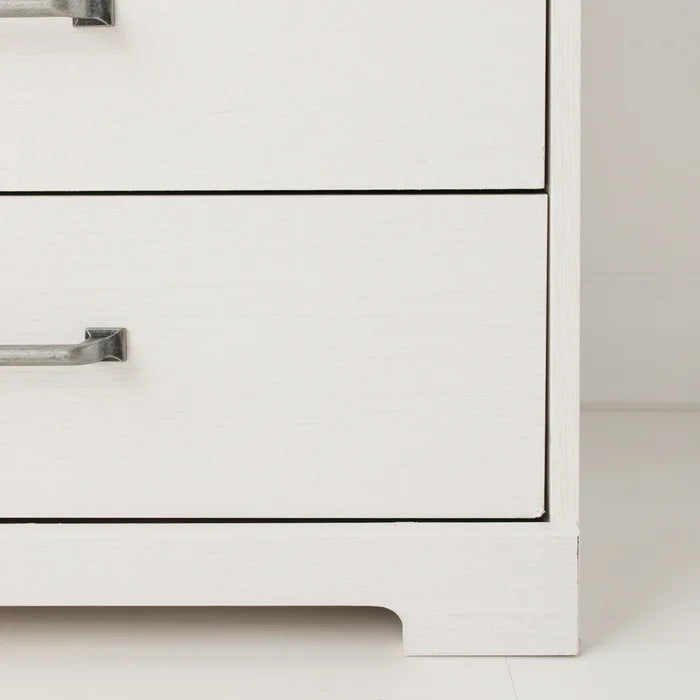 Solid Wood Brown/Off White Fenley 6 Drawer 52.72'' W Double Dresser Provide Storage Space