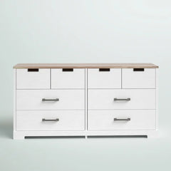 Brown/Off White Fenley 6 Drawer 52.72'' W Double Dresser Brings Storage Perfect Organize