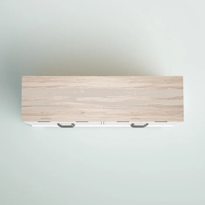 Solid Wood Brown/Off White Fenley 6 Drawer 52.72'' W Double Dresser Provide Storage Space