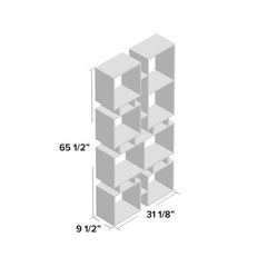 1 Oak Fenn 65.55'' H x 31.1'' W Geometric Bookcase