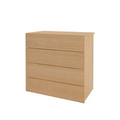 Fernon 4 Drawer Dresser Steeped in Scandinavian Style Four Drawers on Metal Glides