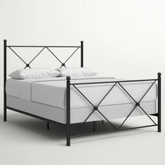 Fernwood Queen Low Profile Standard Bed Double X-head and Footboard