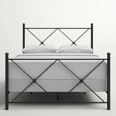 Fernwood Queen Low Profile Standard Bed Double X-head and Footboard
