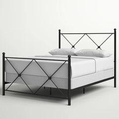 Fernwood Queen Low Profile Standard Bed Double X-head and Footboard