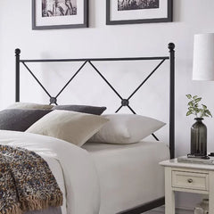 Fernwood Queen Low Profile Standard Bed Double X-head and Footboard