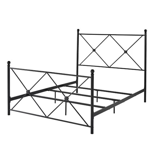 Fernwood Queen Low Profile Standard Bed Double X-head and Footboard