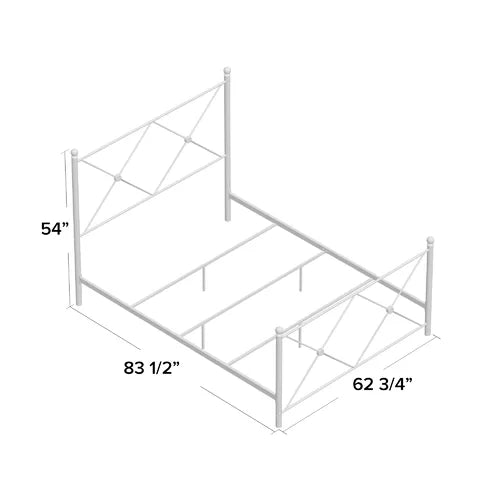 Fernwood Queen Low Profile Standard Bed Double X-head and Footboard