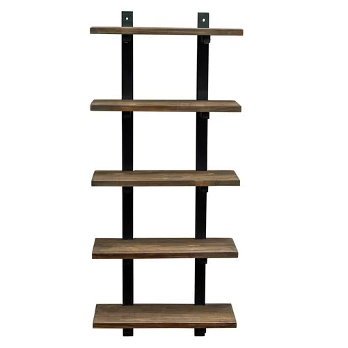 20'' W x 48'' H x 8'' D Solid Wood Wall Mounted Bathroom Shelves