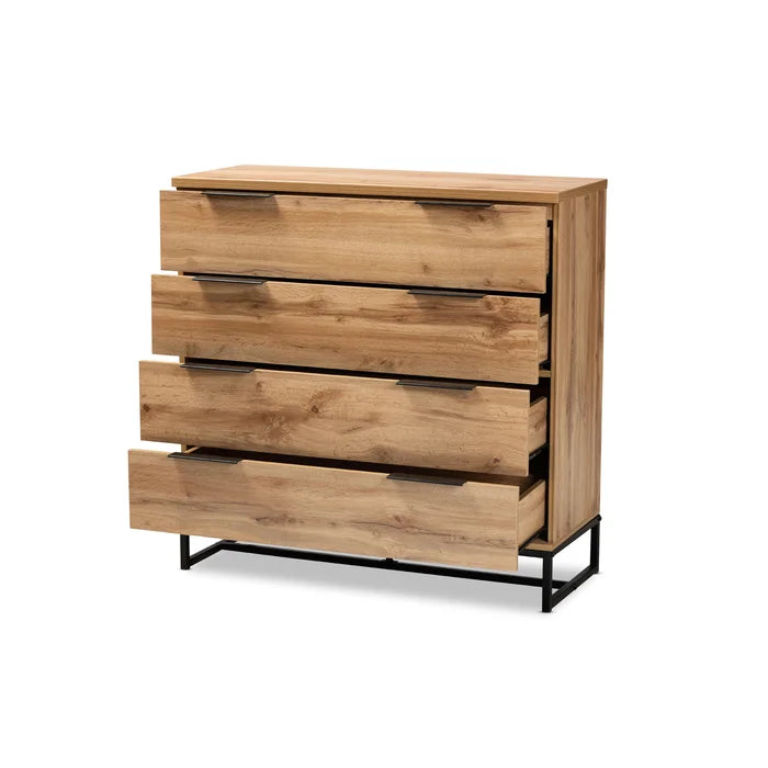 Ferrier 4 Drawer 38.58'' W Chest Modern and Contemporary Industrial Dresser