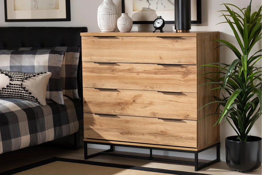 Ferrier 4 Drawer 38.58'' W Chest Modern and Contemporary Industrial Dresser