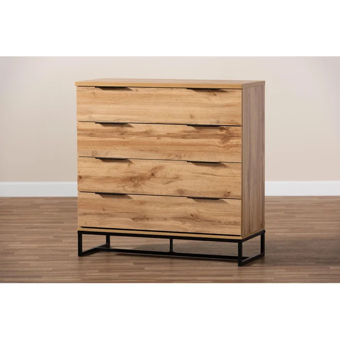 Ferrier 4 Drawer 38.58'' W Chest Modern and Contemporary Industrial Dresser