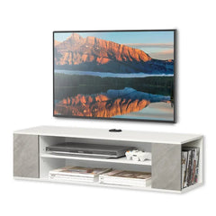 Gray Feuerstein Floating TV Stand for TVs up to 55" Adjustable Shelves with Cable Management
