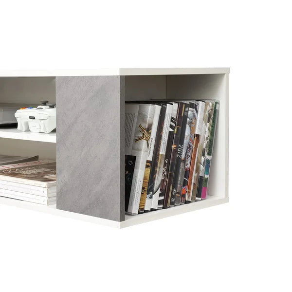 Gray Feuerstein Floating TV Stand for TVs up to 55" Adjustable Shelves with Cable Management
