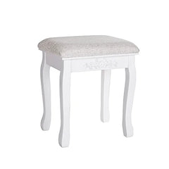 31.5'' Wide Vanity Set with Stool and Mirror Solid Manufactured Wood