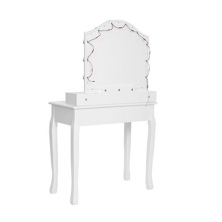 Fidel 31.5'' Wide Vanity Set with Stool and Mirror