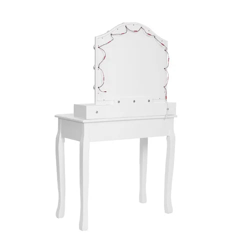 31.5'' Wide Vanity Set with Stool and Mirror Solid Manufactured Wood