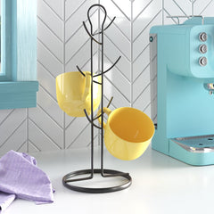 6 Hook Mug Tree Simple Storage Solution to Display your Collection