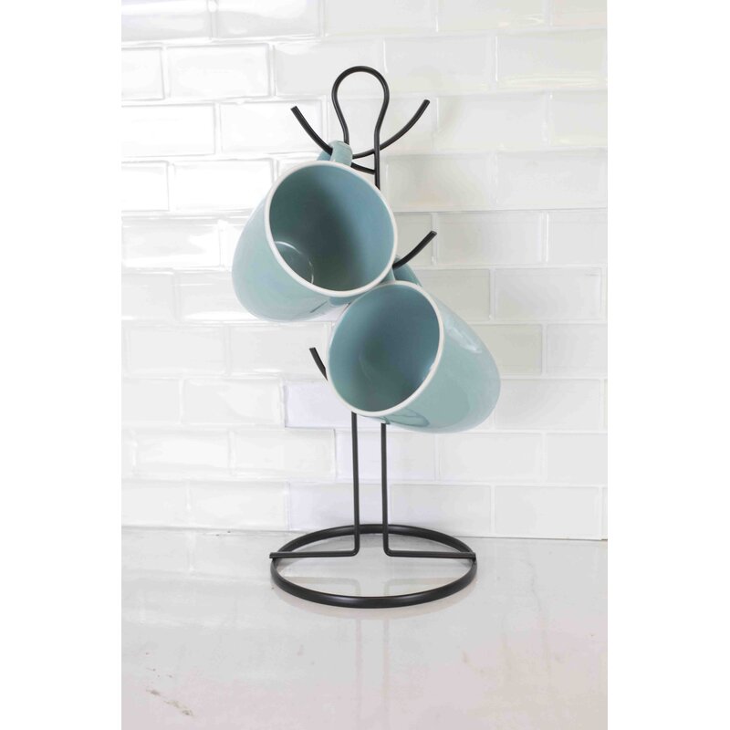 6 Hook Mug Tree Simple Storage Solution to Display your Collection