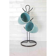 6 Hook Mug Tree Simple Storage Solution to Display your Collection