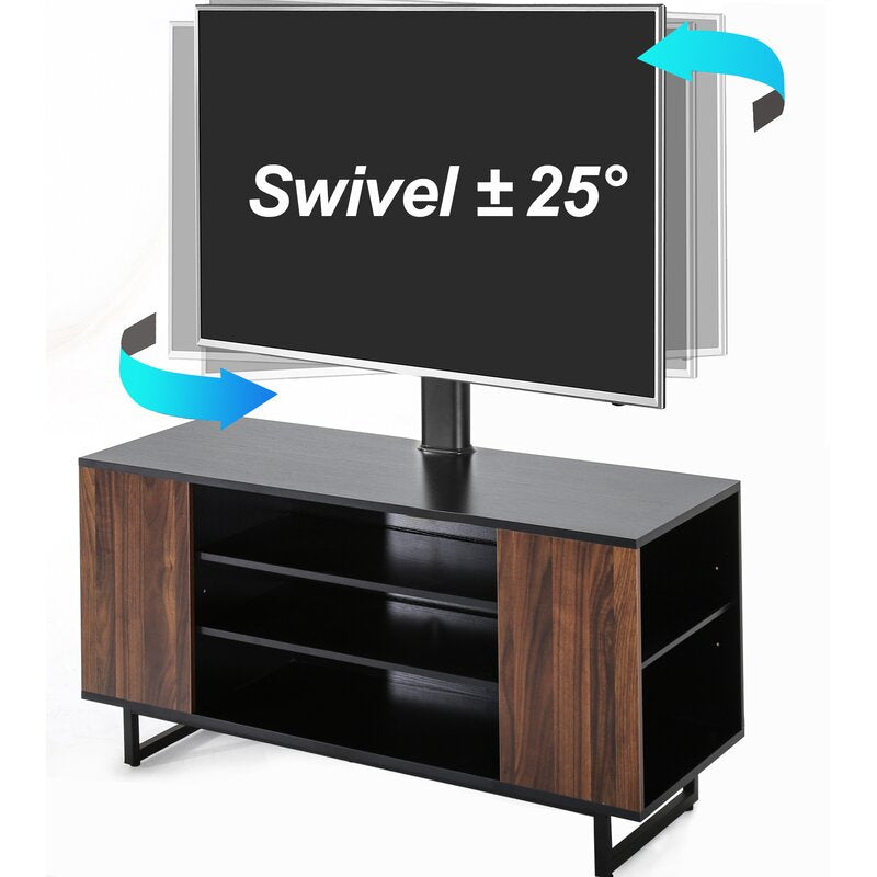 Swivel Floor Stand Mount in Black for Screens Holds up to 110 Lb. lbs.