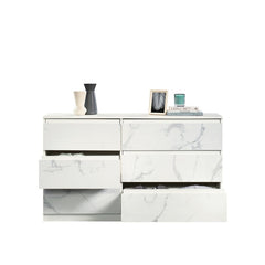 White 6 Drawer 55.16'' W Dresser Create the Storage Options your Bedroom Needs While Adding A Touch of Contemporary Style and Design