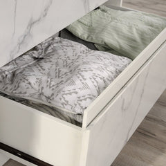 White 6 Drawer 55.16'' W Dresser Create the Storage Options your Bedroom Needs While Adding A Touch of Contemporary Style and Design