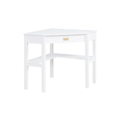 Solid Wood Flaviana Corner Desk with Keyboard Tray Perfect for Corner Space