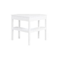 Solid Wood Flaviana Corner Desk with Keyboard Tray Perfect for Corner Space