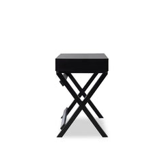 Black Flaviana Writing Desk Made from Solid and Engineered Wood