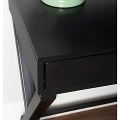 Black Flaviana Writing Desk Made from Solid and Engineered Wood
