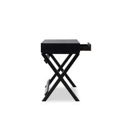 Black Flaviana Writing Desk Made from Solid and Engineered Wood