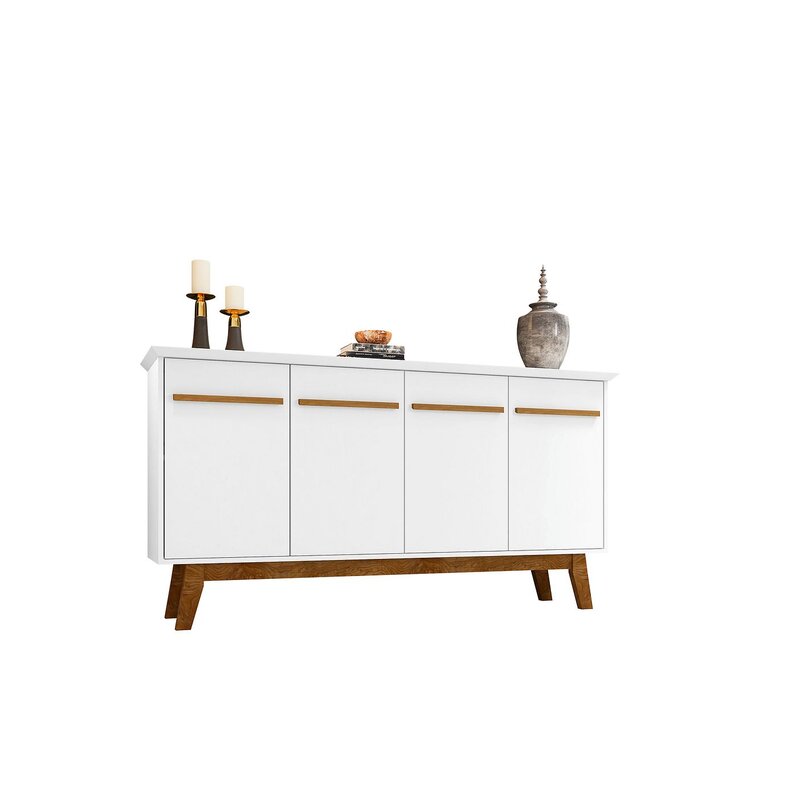 White Fleischman 62.99'' Wide Sideboard