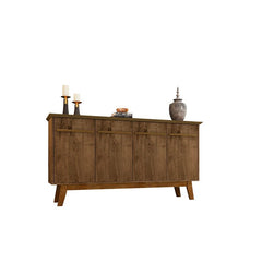 Rustic Brown 62.99'' Wide Sideboard Gives you Plenty of Storage and Mid-Century Modern Style in your Dining Room or Living Room