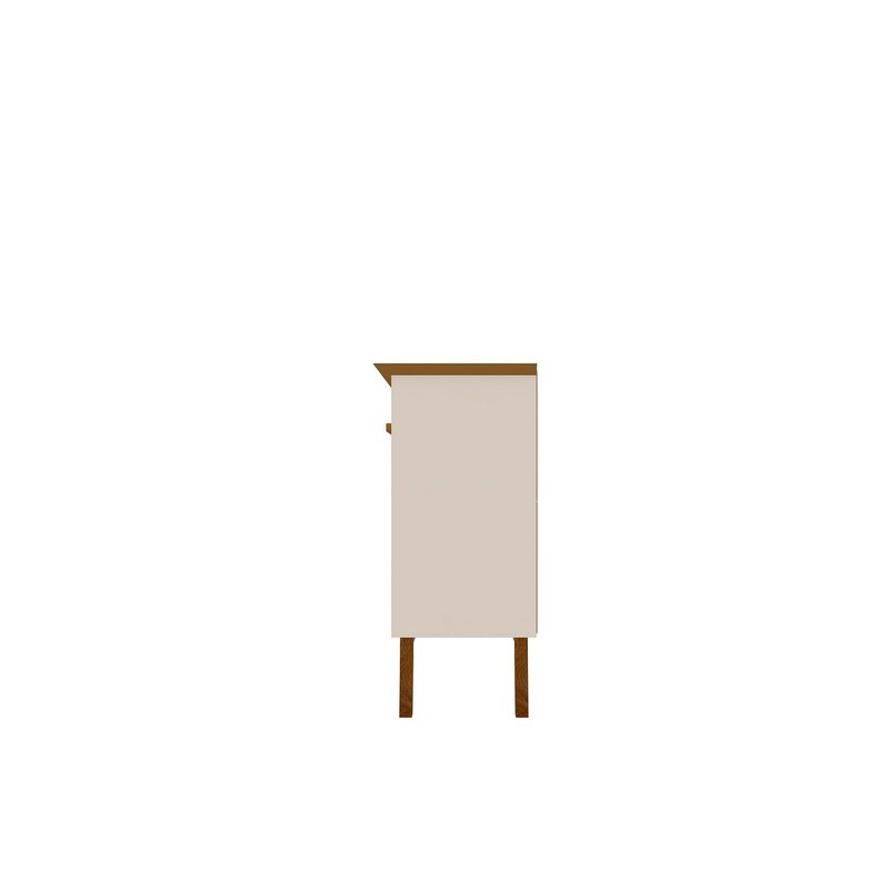 Off White/Cinnamon 62.99'' Wide Sideboard Gives you Plenty of Storage and Mid-Century Modern Style in your Dining Room or Living Room