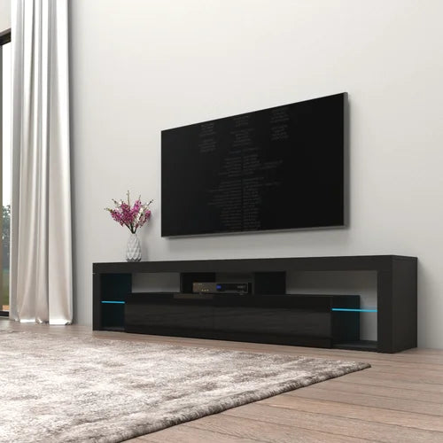 Floating Milano TV Stand for TVs up to 90" Clean Lined Rectangular Silhouette
