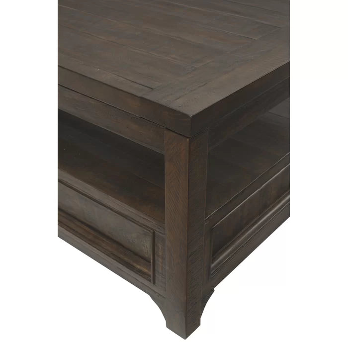 Lift-Top Coffee Table with Storage Solid Wood Perfect for Organize