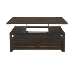 Lift-Top Coffee Table with Storage Solid Wood Perfect for Organize