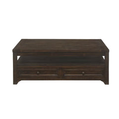 Lift-Top Coffee Table with Storage Solid Wood Perfect for Organize