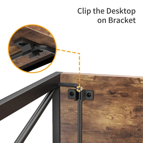 Folding Computer Desk 39 Inch Foldable Working Writing Study Desk For Home Office Modern Simply Style