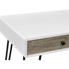 Folkston Desk Built from Engineered Wood Metal Hairpin Style Legs